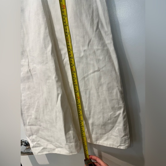 NWT J Crew white denim dress with pockets!! - Picture 11 of 12